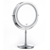 Double-sided mirror triple 5 times 1m 0 times magnifying makeup mirror desktop with light lift adjustable height makeup mirror