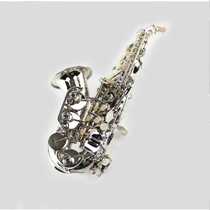 Megweit musical instrument MSS-420N B-flat bent soprano saxophone instrument surface nickel silver plated