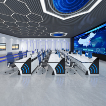 Monitoring console command center console dispatching console monitoring center workbench curved 2-link 3-link monitoring station