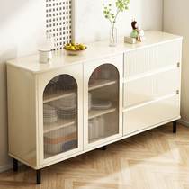 Sideboard cream style kitchen cabinet home hall wall drawer storage storage cabinet French storage tea cabinet