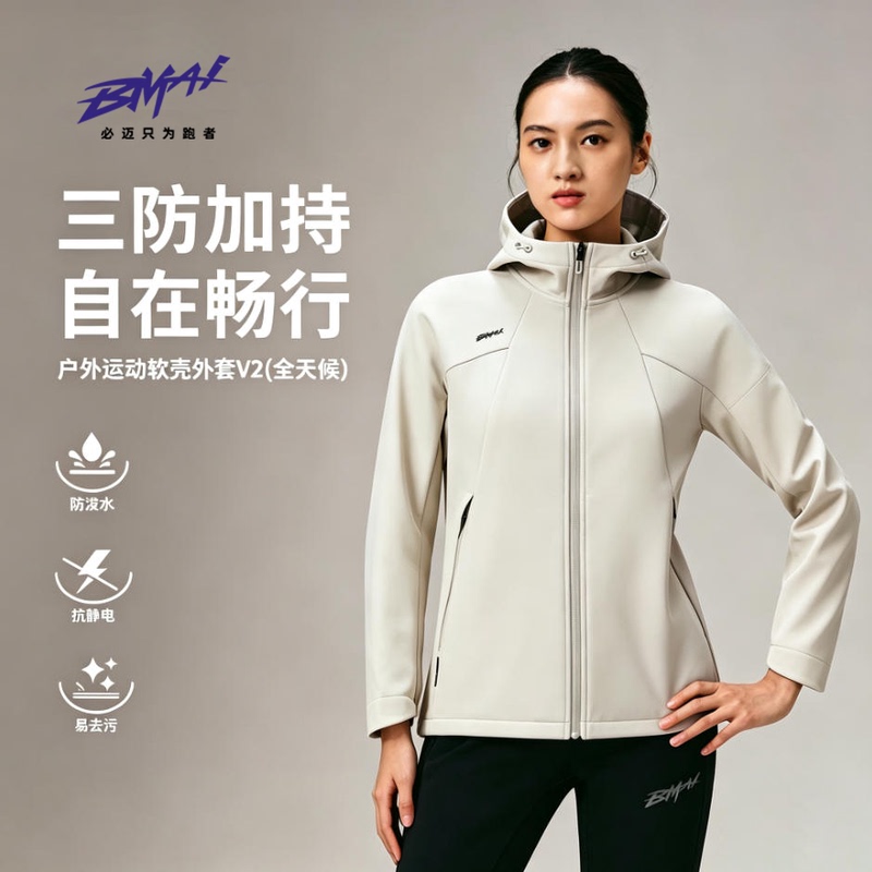 Bimax 26 Models Autumn and Winter Sports Windproof and Warm Soft Shell Jacket V2 Outdoor Jacket for Men and Women Running Coat Long-Sleeved Top Bimax 26 Models Autumn and Winter Sports Windproof and Warm Soft Shell Jacket V2 Outdoor Jacket for Men and Women Running Coat Long-Sleeved Top