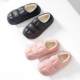 Waterproof Cotton Slippers for Women, New Autumn and Winter Models for Home and Outdoor Use, Fleece-Lined, Warm, Thick-Soled Fur Slippers