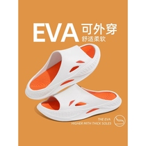 Li Ning sports slippers for mens summer outer wear 2024 new Korean style beach and seaside non-slip breathable and cool when stepping on poop