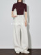 Женские широкие джинсовые брюки FAESSLIN белого цвета, весенне-осенние, удлиненные, с высокой талией, утягивающие, свободные повседневные брюки.