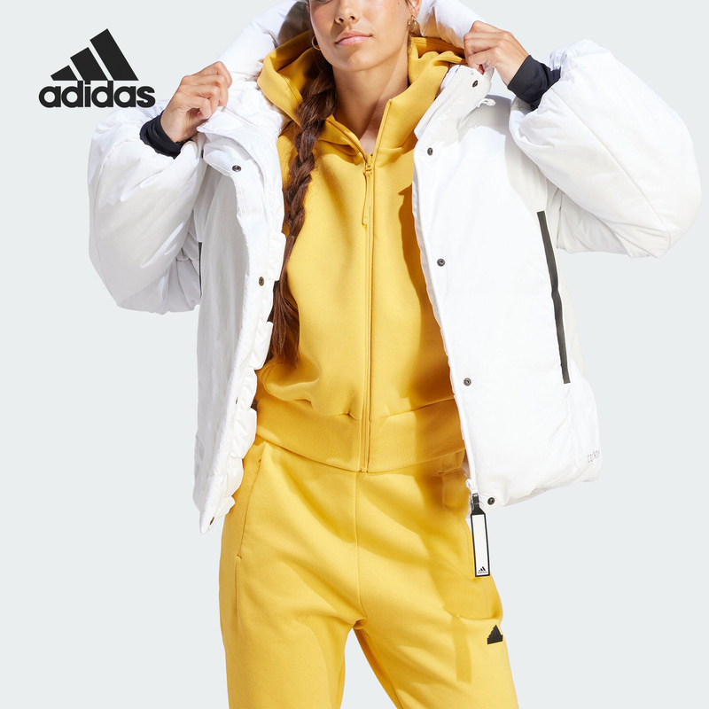 Adidas/Adidas Genuine Women's Outdoor Sports Windproof and Warm Hooded down Jacket Ik3120 Adidas/Adidas Genuine Women's Outdoor Sports Windproof and Warm Hooded down Jacket Ik3120