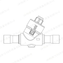 Castel check valve 3144W 13 seal check valve straight-through ODS copper connector