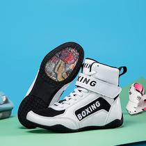 Childrens wrestling shoes Sanda fighting Taekwondo shoes martial arts training boxing shoes boys and girls youth fighting shoes