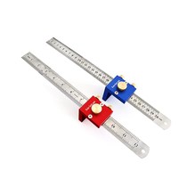 Special price 30CM 12IN metric and inch drawing line 90° marking ruler right angle marking woodworking measuring tool small