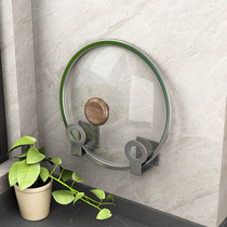 2024 New Spot Quick Gun Ash Pot Cover Rack No Drilling Hole Wall-mounted Kitchen Pot Cover Placement Rack Wall Case