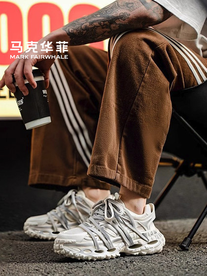马克华菲老爹鞋男女款夏季新款男鞋情侣鞋厚底增高运动休闲鞋子男