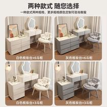 %Cream style dresser modern simple 2023 new bedside cabinet desk all solid wood master bedroom dresser one