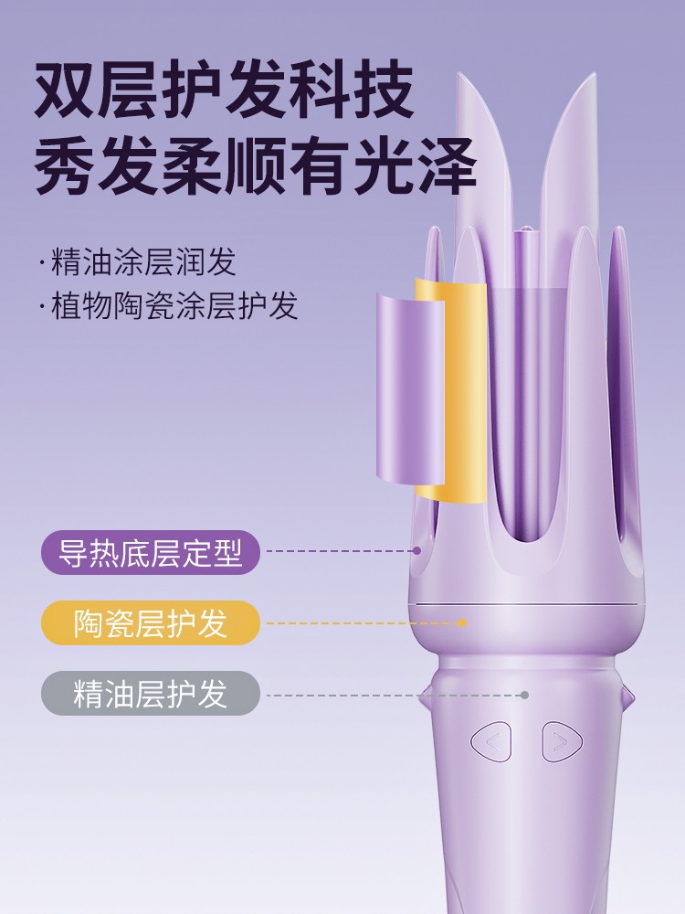 Fully Automatic Curling Iron, a Magic Tool for Lazy People That Doesn'T Damage Hair, Electric, Suitable for Dorms, Creates Long-Lasting Waves, 32mm Large Curls