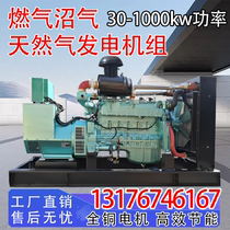 Natural gas biogas generator set parallel to the grid 1000kw kilowatt factory farm 380v oil field three-phase