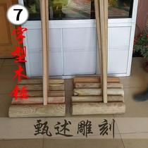 Hammer unpainted industrial glutinous rice cake round head hammer wooden mallet solid wood cake beating wooden pestle wooden hammer harmless stone mortar large