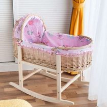 Cradle bed baby old-fashioned bamboo swing up and down baby sleeping electric hammock hanging basket portable mosquito net coaxing bed