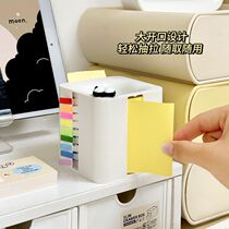Desktop index note note box office dormitory high-looking student note paper multi-functional note storage box new
