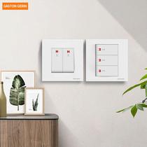 Three-position 20A high-power switch concealed 86-type wall water heater air conditioner 3-open bipolar curved frame switch panel