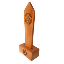 Double-sided command arrow base decree wooden wooden sign Bagua Tianshi token Taoist supplies