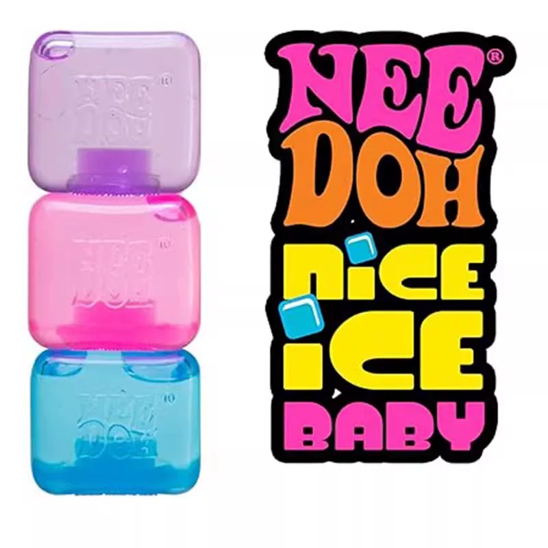 Игрушка slime Nee Doh (США) — антистресс, средняя 6×8×6 см, 72 г, варианты: синий/розовый/фиолетовый