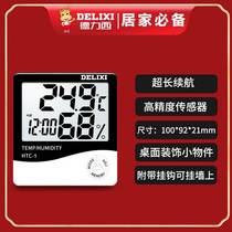 Hot selling indoor temperature and humidity meter large screen household electronic thermometer smart temperature and humidity meter HTC-1