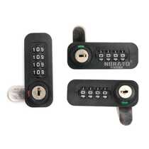 4-digit mechanical code lock new furniture storage cabinet wooden cabinet steel cabinet code turn tongue lock three-link drawer code lock