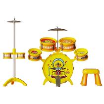 2024 New Yellow Duck Drum Set for Children Beginners to Play Treasures Home Practice Jazz 3-6 Years Old Treasure Drum Beating