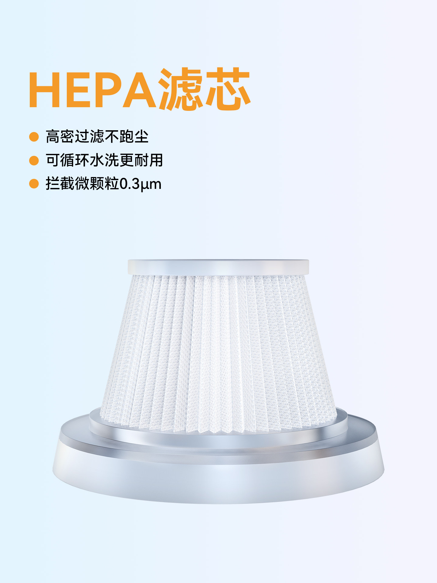 [Wocheng V10H]Car Vacuum Cleaner Replacement Filter Universal Hepa Filter for Cars Spare Parts
