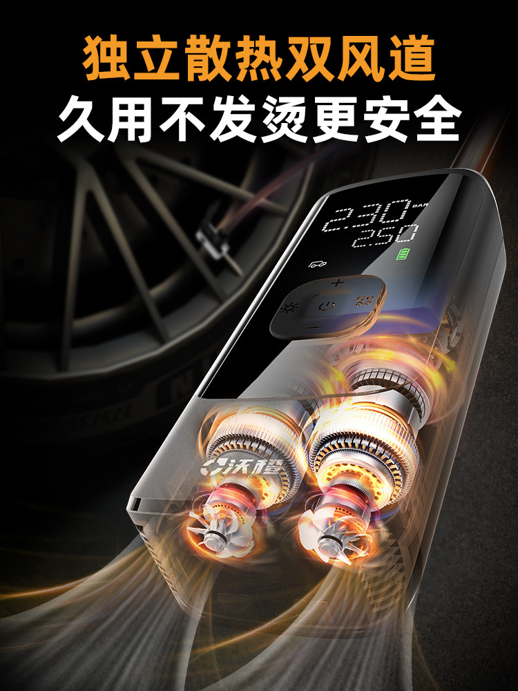 Wocheng Car Air Pump Wireless Portable Electric Air Pump for Cars, Bicycles, and Motorcycles Tire Inflator