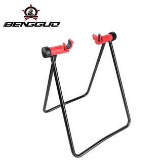 Mountain bike triangle vertical parking rack road bike u-shaped repair rack folding repair rack riding equipment