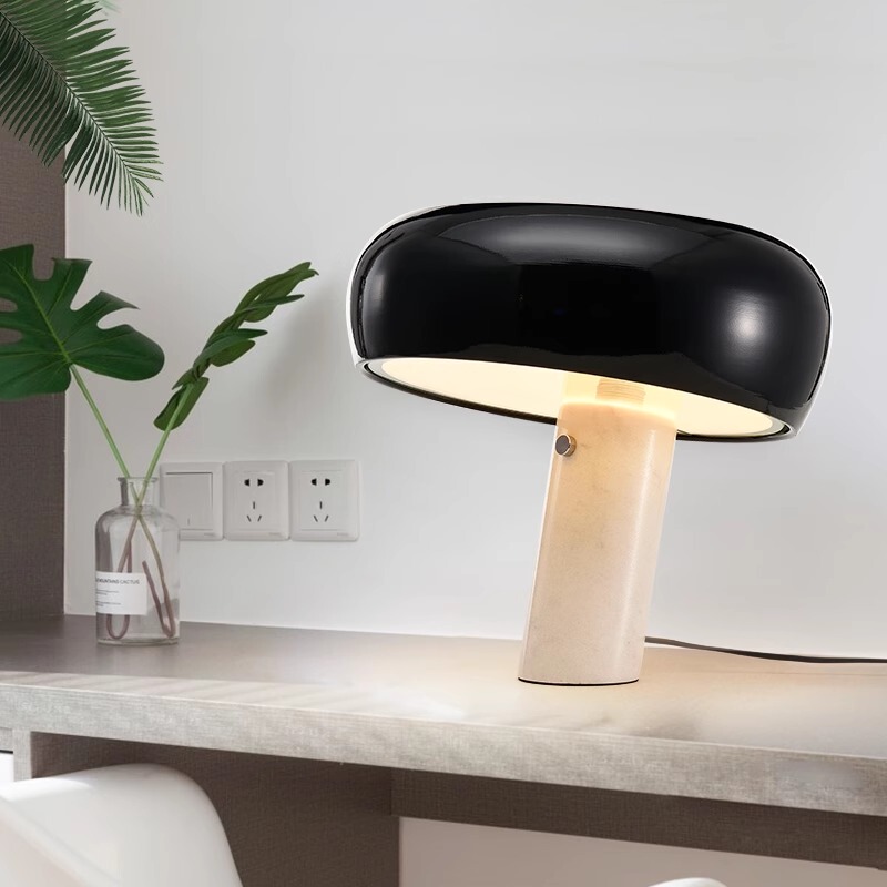 Bedside Lamp Post-Modern Living Room Bedroom Bedside Table Lamp Model Room Study Snoopy Mushroom Nordic Ins Table Lamp