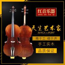 Solid wood headstock plywood cello basswood cello matte dark