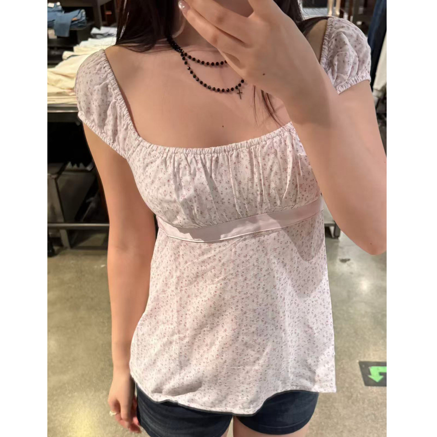 Obsessed! ZAR OOTD 'Little Seagull' Floral Puff Sleeve Blouse - Detail image 2