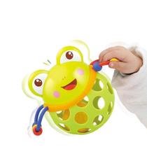 Babys hand-grabbing ball digging hole toy babys gripping ball learning to crawl soft rubber ball rattle ball 3-6-12 pcs