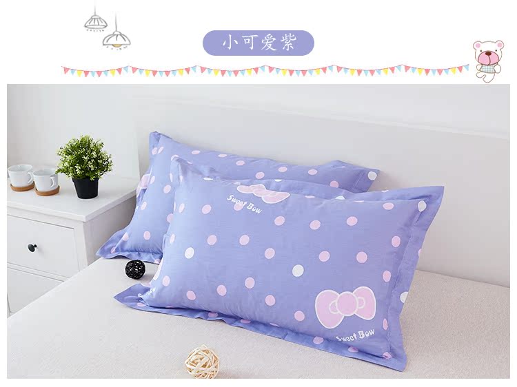 Gối cotton Jiemeniya học sinh trẻ em hoạt hình gối bông đơn 30x50 48 74cm đơn gối cao su