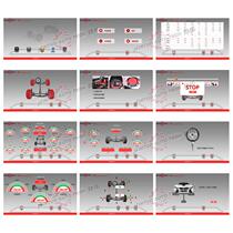 Extended factory car direct sales car 3D four-wheel alignment spare wheel tire inspection YL-96A testing equipment automobile four-wheel aligner