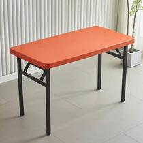 Folding table training table dining table plastic rectangular dining table portable desk outdoor display barbecue floor push manufacturer