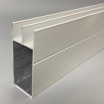 Ceramic tile cabinet aluminum alloy white extra thick mountain trough accessories mountain trough tube stove E-type double trough aluminum profile