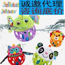 jollybaby baby hand grabbing ball baby button hole toy ball newborn tactile perception training puzzle