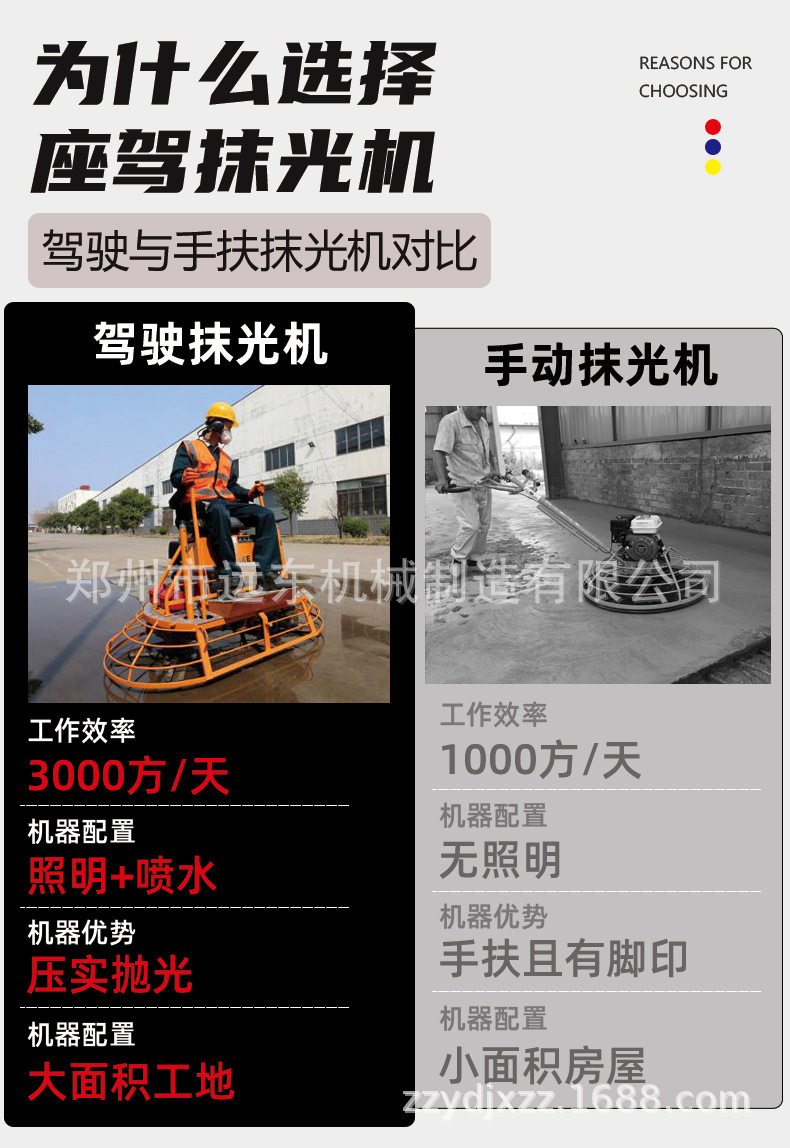 Автогрейдеры 现货 汽油驾驶式磨光机100型水泥抹平机80型混凝土路面座驾抹光机 Wanshan