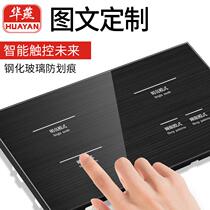 2024 new hotel style conjoined touch switch with multi-open and multi-control free combination hotel customized touch control switch