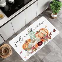 Cross-border autumn printed floor mat diatom mud entry door waterproof anti-slip mat kitchen bedroom holiday decoration floor mat