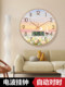 French Oil Painting Style Clock Wall Clock Decoration Restaurant Creative Clock Automatic Time Setting Living Room Nordic Style Wall Clock