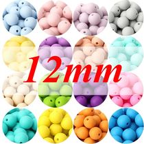 50pcs Baby 12mm Round Silicone Beads Nursing DIY Pacifier Cl