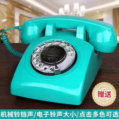 Wireless card phone landline telecommunications mobile Unicom retro antique telephone European rotating home wired phone