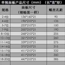 Zhanyeqiang electric box panel luxury universal transparent multi-position cover electric control box cover light and dark electric box cover