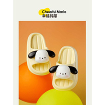 Childrens slippers non-slip summer parent-child indoor bathing boys and girls slippers girls step on shit baby slippers