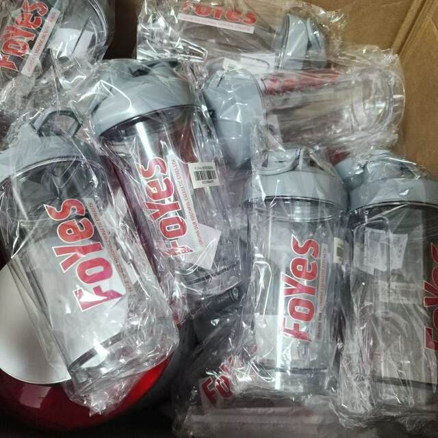 Protein Powder Shaker Cup, Sports Portable Milkshake Cup with Scale, Large Capacity, High Aesthetic Value, Summer Transparent Water Cup