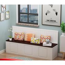 Autumn 22143 Jiaka table seat cabinet solid wood dining card seat dining small family type side restaurant card seat storage cabinet sofa