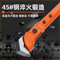 Quick steel wrench straight thread universal water pipe pliers pipe pliers torque torque steel sleeve joint threading tool