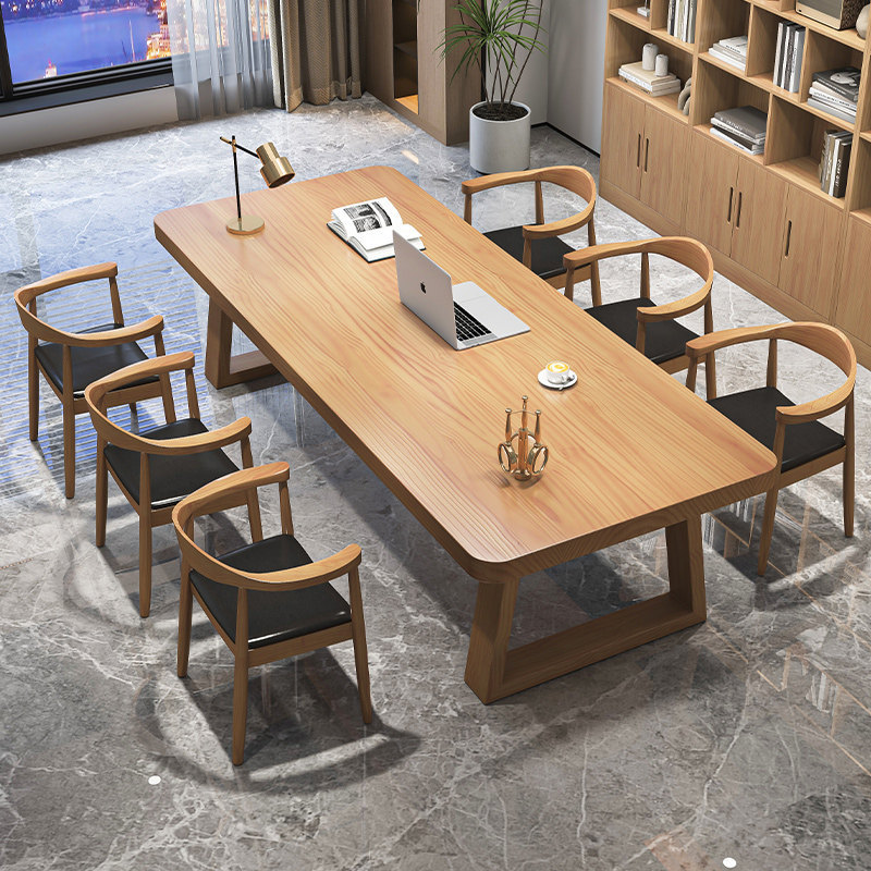 Nordic Solid Wood Large Desk, Simple Double Study Table, Home Office Desk, Living Room Long Table, Work Desk, Computer Desk